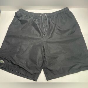 Lacoste Sport Men's Lightweight Tennis Shorts Black Performance Lined